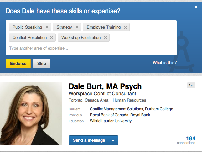LinkedIn Endorsements