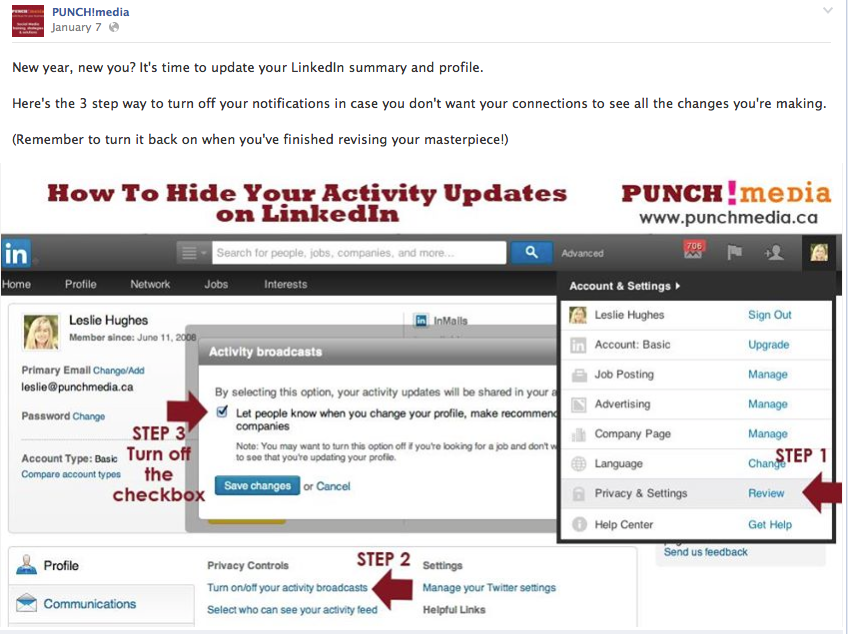 How to hide your activity updates on LinkedIn 