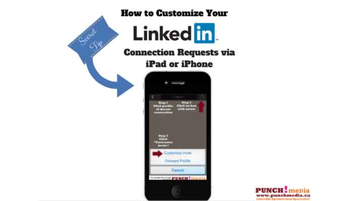Customize LinkedIn invites for iPhone iPad O/S