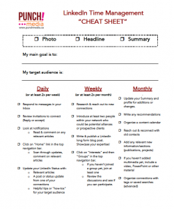 LinkedIn Time Management Checklist