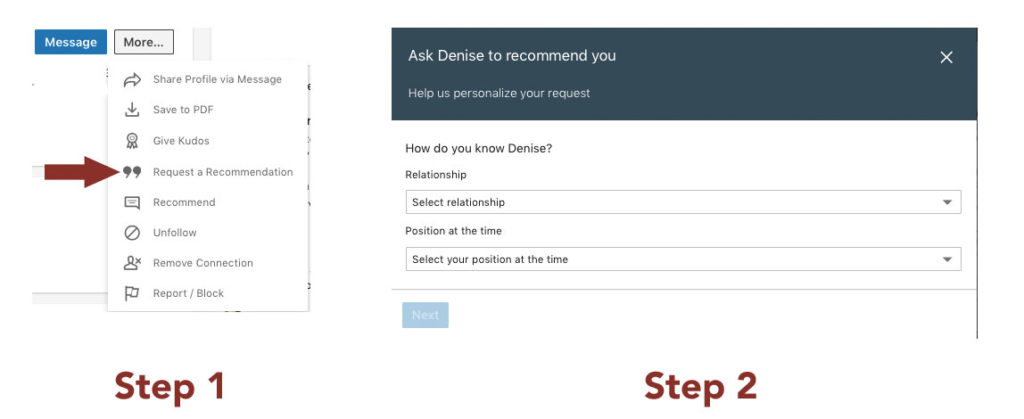 How to request a testimonial on LinkedIn